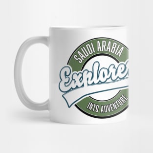 Saudi Arabia explorer into adventure Mug